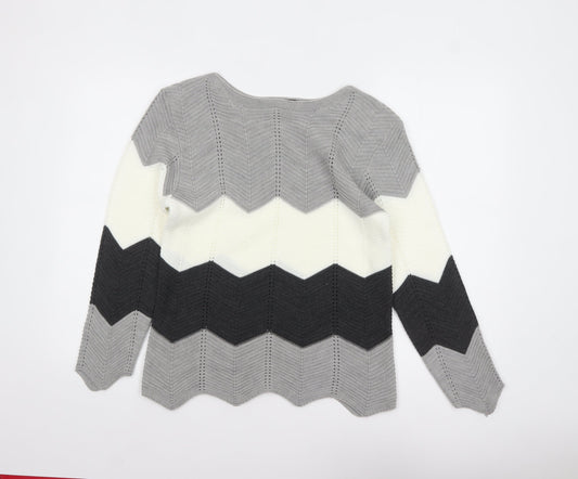 ENVY Women’s Multicoloured Knit Pullover Jumper M