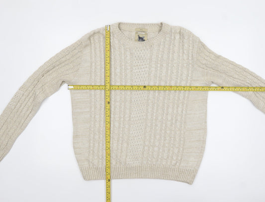 Womens UK Size S Refectory Beige Pullover Jumper
