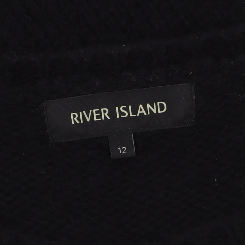 Womens UK Size 12 River Island Black Pullover Jumper