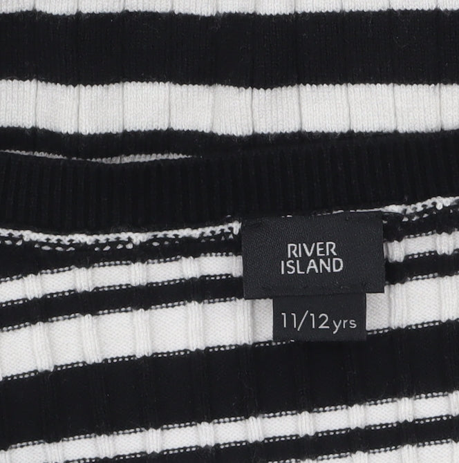 Girls UK Size 11-12 Years River Island Black Cardigan Jumper