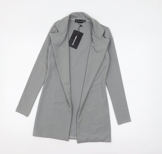 Womens UK Size 8 PRETTYLITTLETHING Grey Basic Jacket