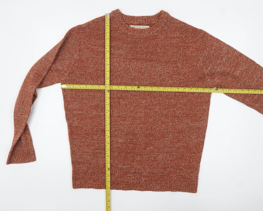 Mens UK Size L Sandstone Orange Pullover Jumper