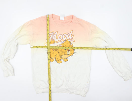 Disney Womens Multicoloured XS Pullover Jumper with Cat Print