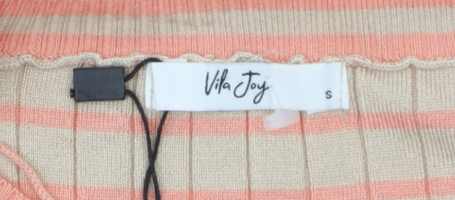 Womens UK Size 8 Vila Joy Multicoloured Pullover Jumper