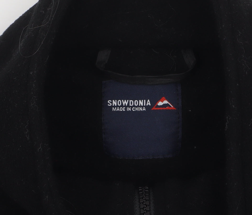 Mens UK Size M Snowdonia Black Basic Jacket