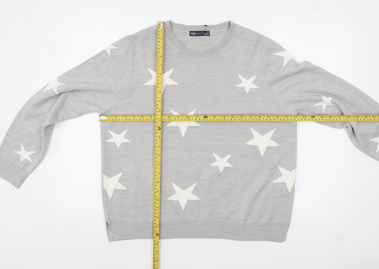 Womens UK Size 18 Marks and Spencer Grey Pullover Jumper