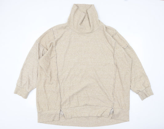 Womens UK Size 26-28 Yours Beige Pullover Jumper
