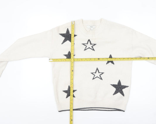 Womens UK Size S Marks and Spencer Ivory Pullover Jumper