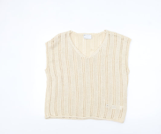 Womens UK Size S ASOS Beige Camisole Tank