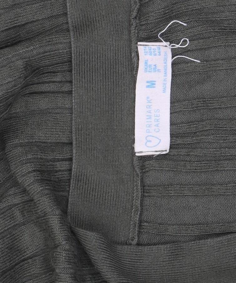 Primark Women Green M Lightweight Open Front Long Sleeve Cardigan