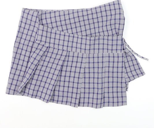 Womens UK Size 10 COLLUSION Pleated Twill Skirt