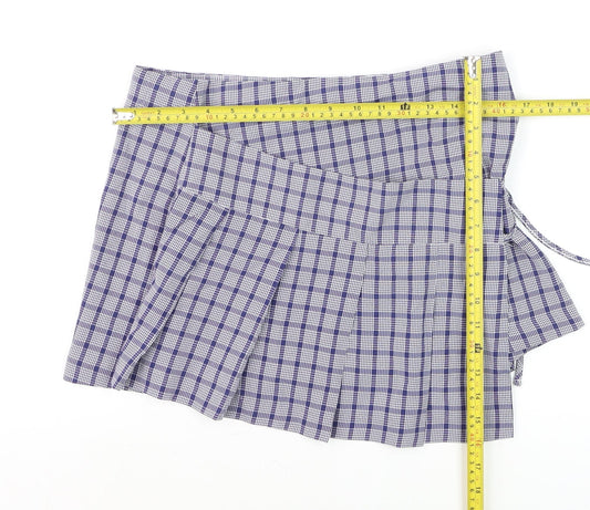 Womens UK Size 10 COLLUSION Pleated Twill Skirt