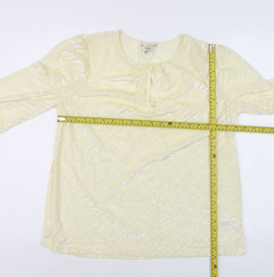 Womens UK Size 14 NEXT Ivory Tunic Blouse