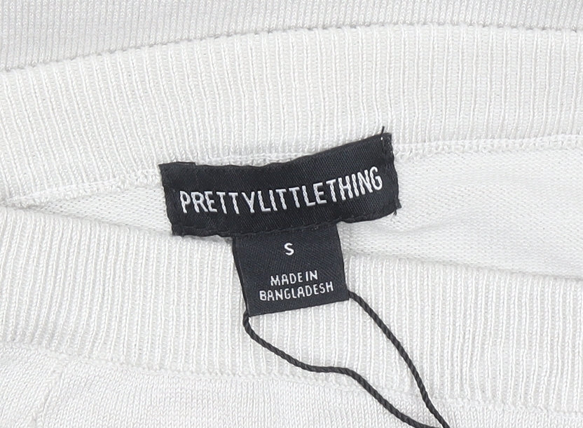 Womens UK Size S PRETTYLITTLETHING Straight & Pencil Knit Skirt