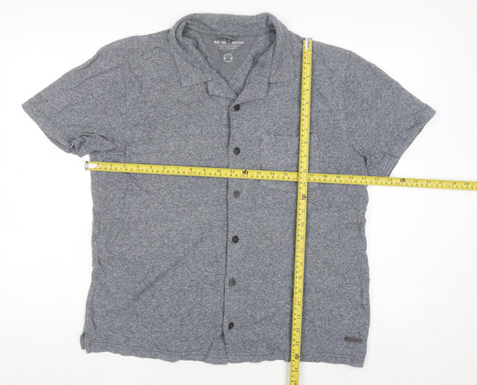 RJR John Rocha Men’s Grey Cotton Short Sleeve Polo Shirt Size M