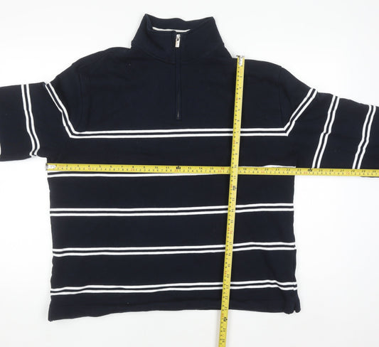 Mens UK Size L Marks and Spencer Blue Pullover Sweatshirt