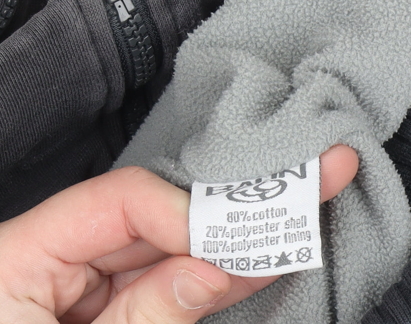 Mens UK Size M BAUM Grey Full Zip Hoodie