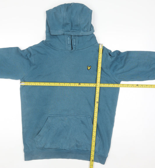 Boys UK Size 14-15 Years Lyle & Scott Blue Pullover Hoodie