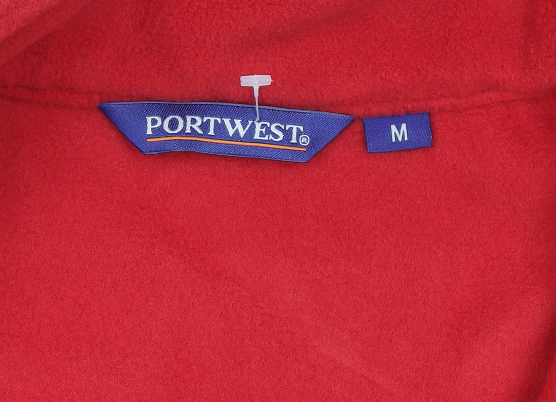 Mens UK Size M Portwest Red Basic Jacket