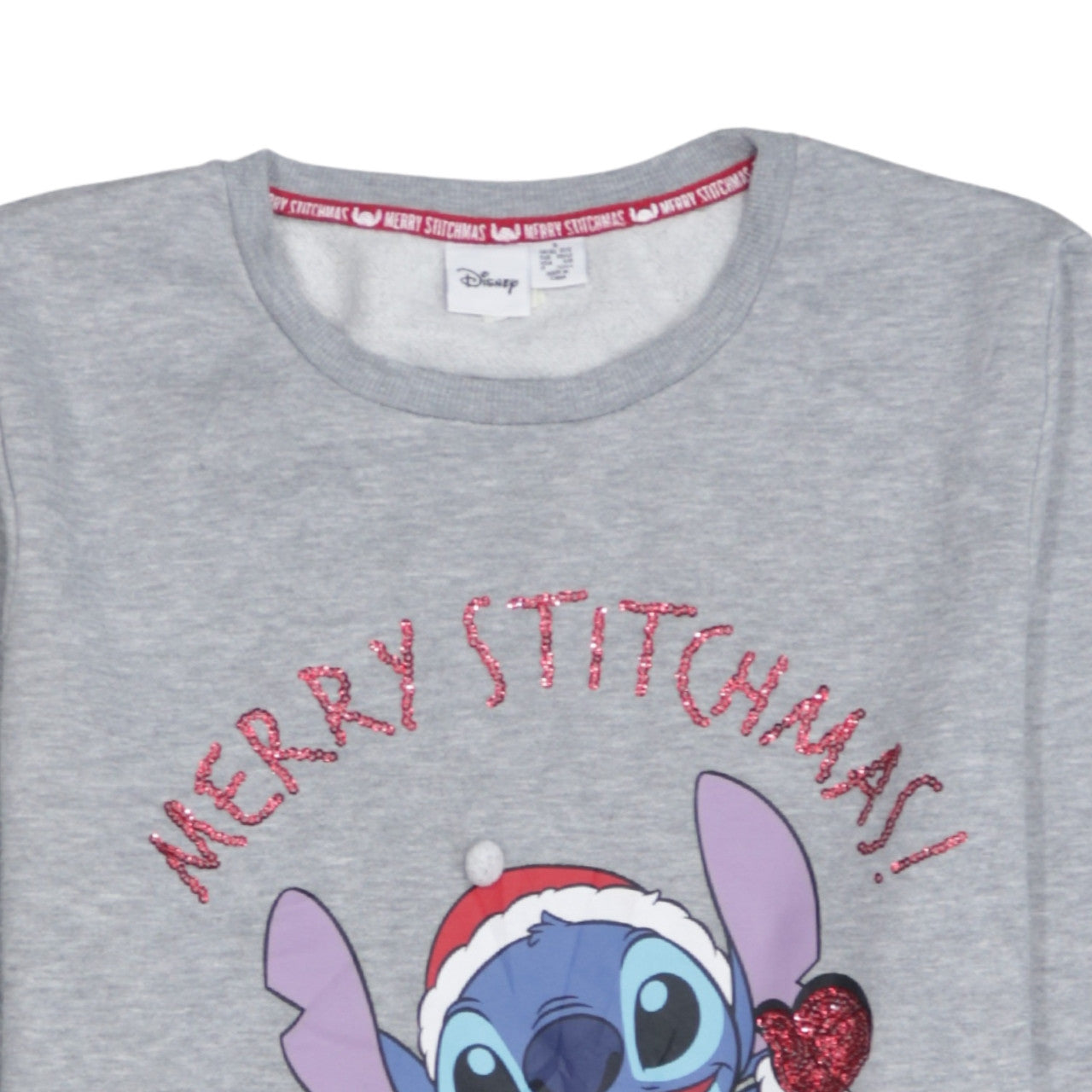 Womens UK Size 10/12 Disney Grey Pullover Sweatshirt