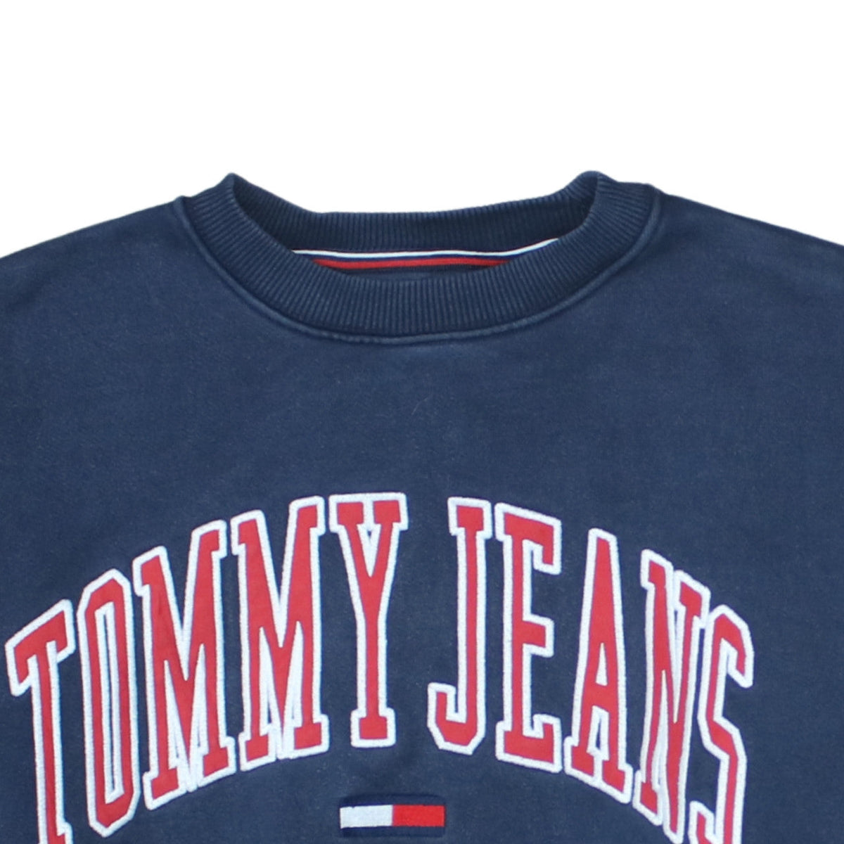 Mens UK Size S Tommy Jeans Blue Pullover Sweatshirt