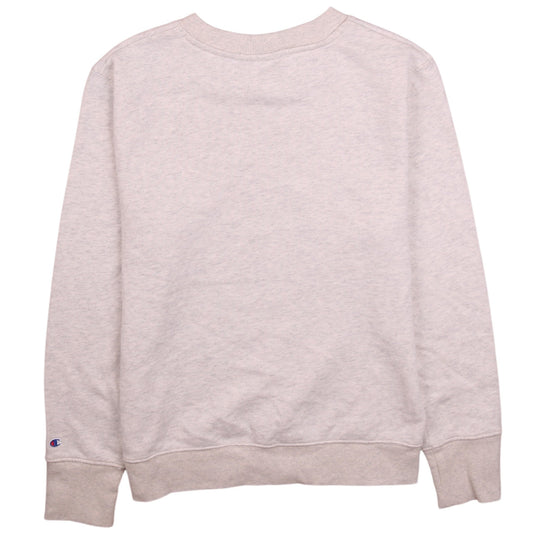 Womens UK Size M Champion Beige Pullover Sweatshirt