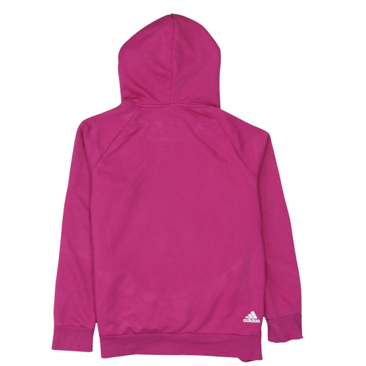 Womens UK Size L adidas Pink Pullover Hoodie