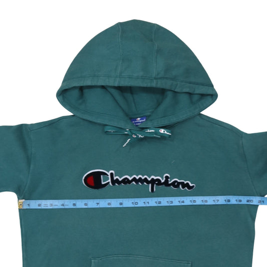 Mens UK Size XS Champion Green Pullover Hoodie