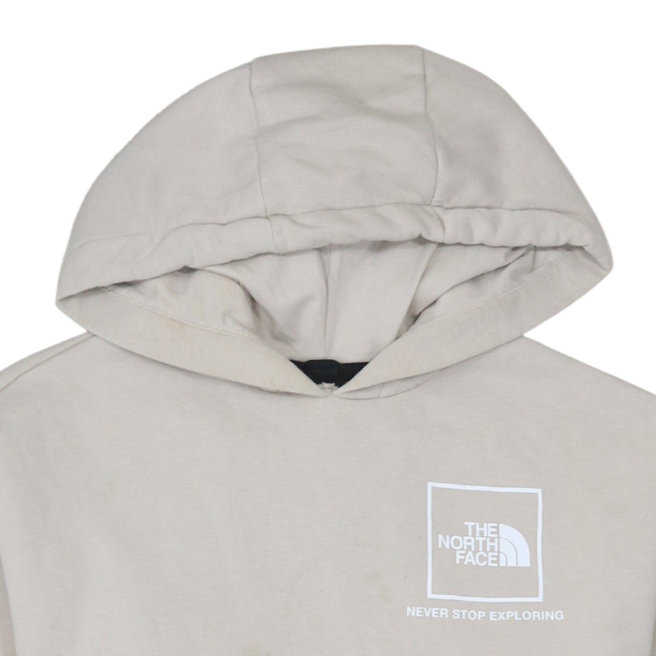 Womens UK Size S The North Face Beige Pullover Hoodie