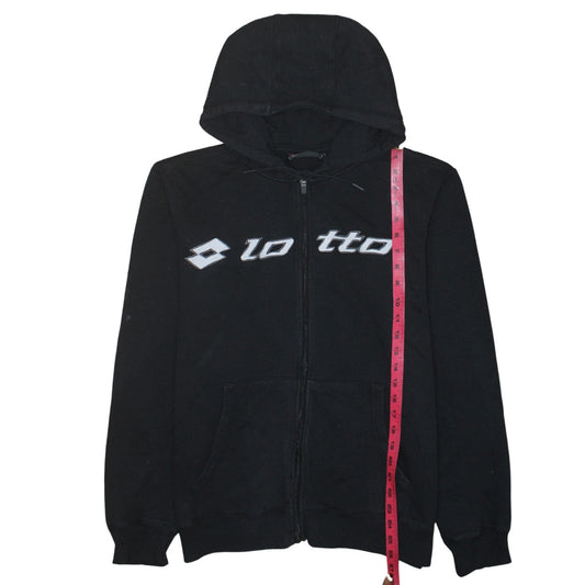 Mens UK Size L Lotto Black Full Zip Hoodie