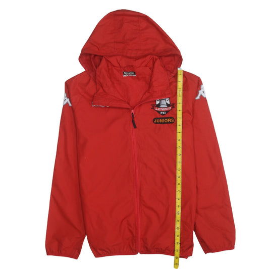 Boys UK Size S Kappa Red Windbreaker Coat
