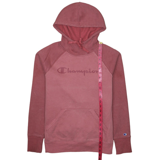 Womens UK Size S Champion Pink Pullover Hoodie