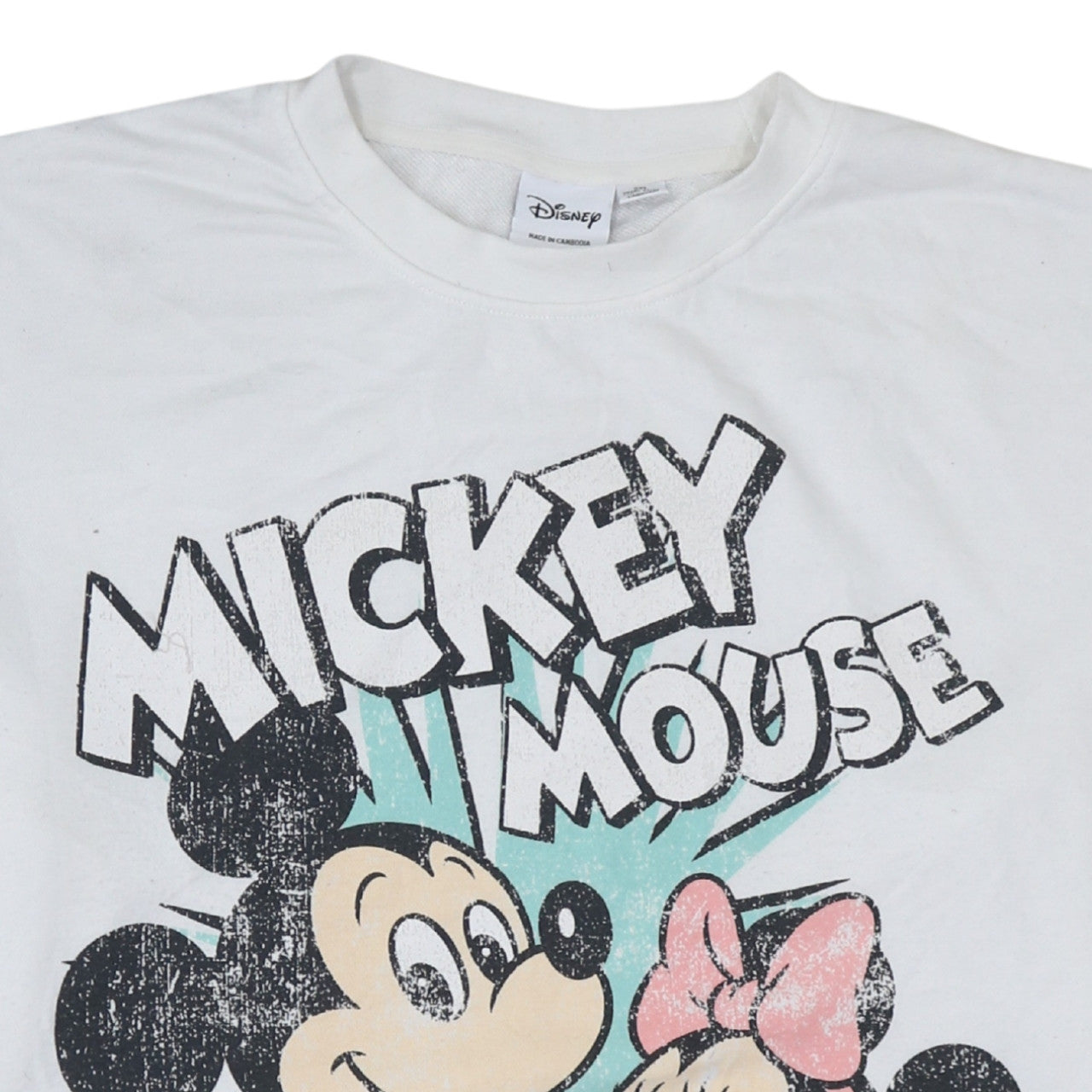 Womens UK Size 2XL Disney White Pullover Sweatshirt