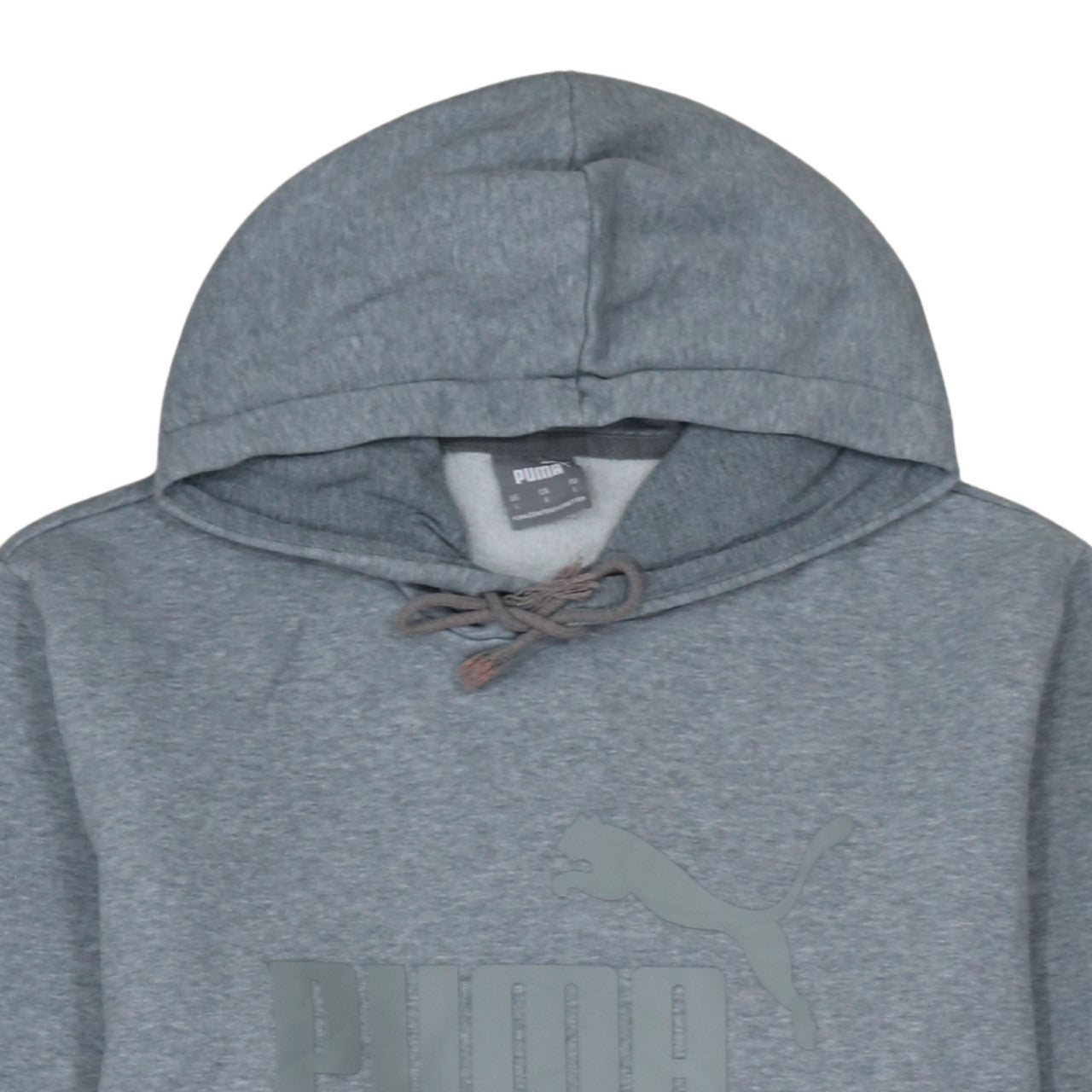 Mens UK Size L PUMA Grey Pullover Hoodie