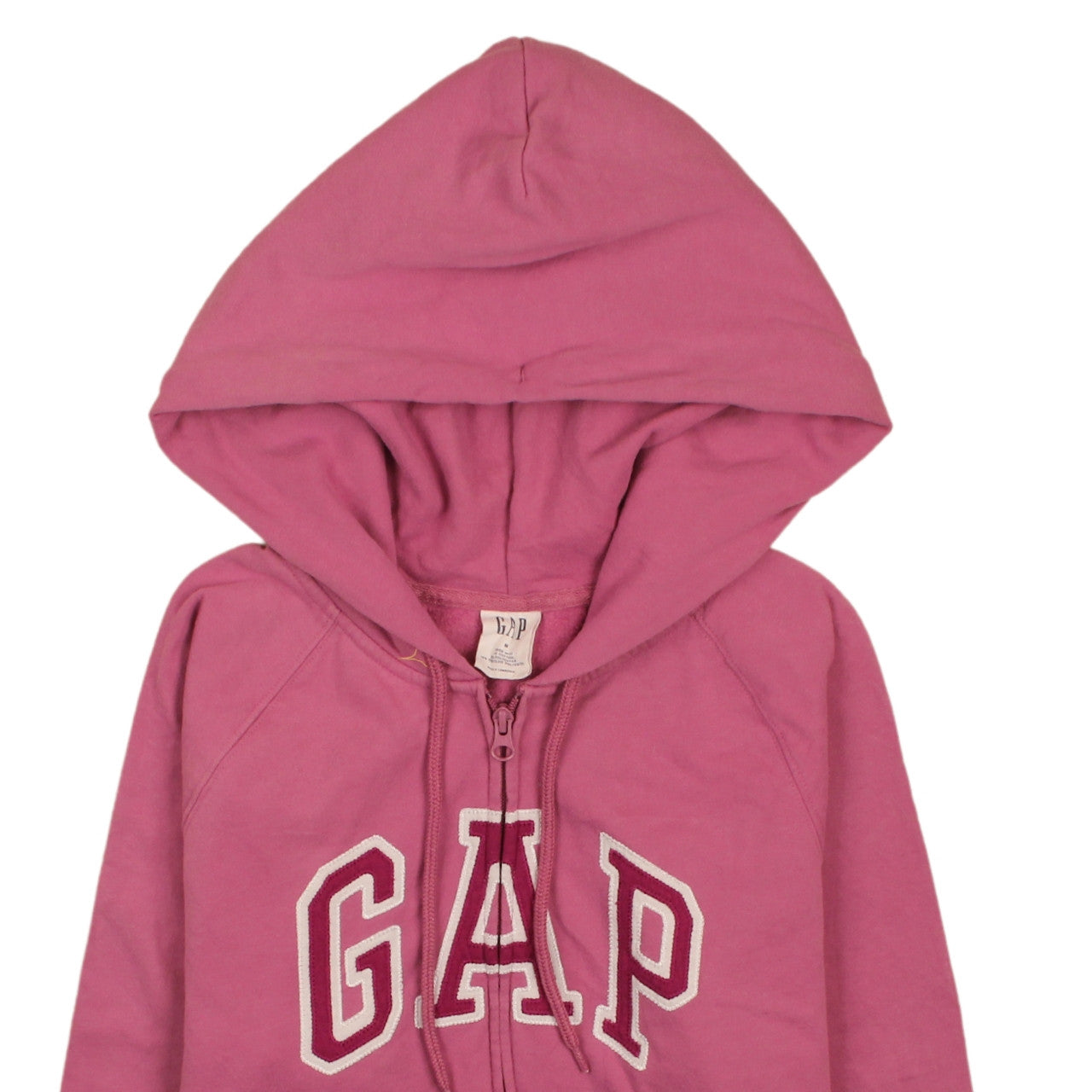 Womens UK Size M Gap Pink Full Zip Hoodie