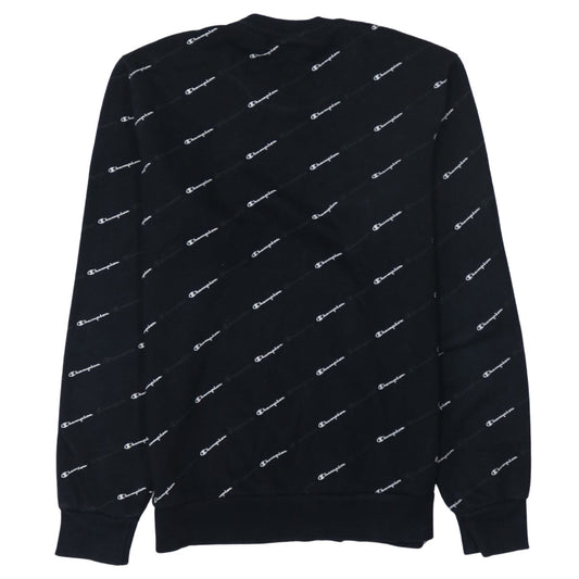 Mens UK Size S Champion Black Pullover Sweatshirt