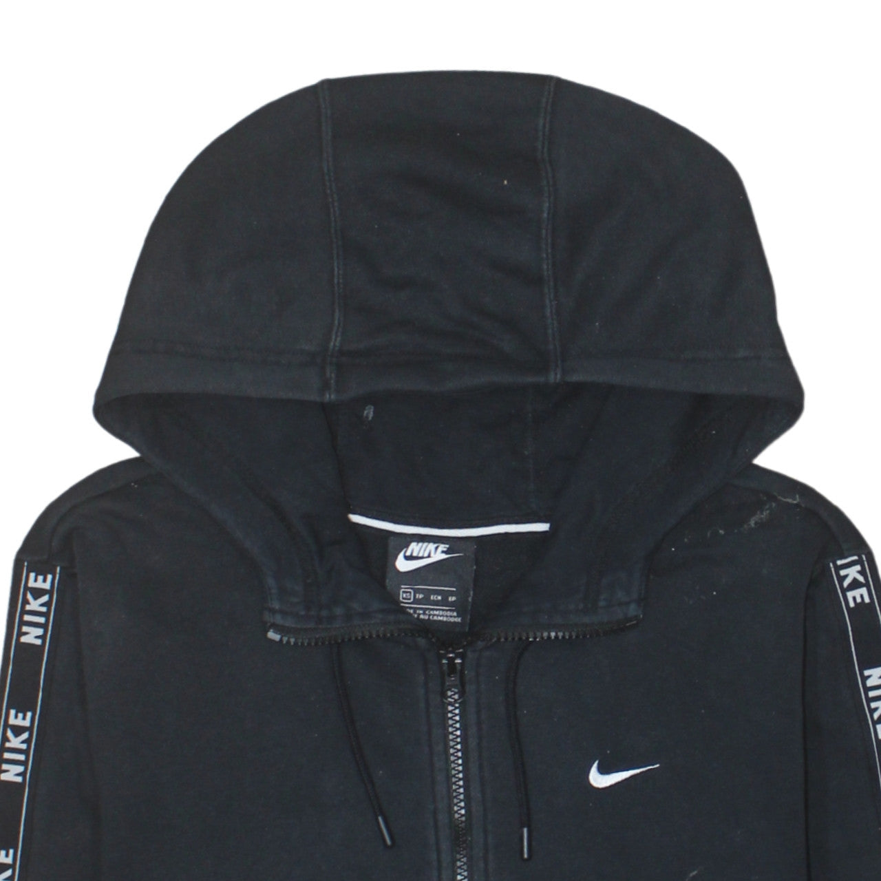 Mens UK Size XS Nike Black Full Zip Hoodie