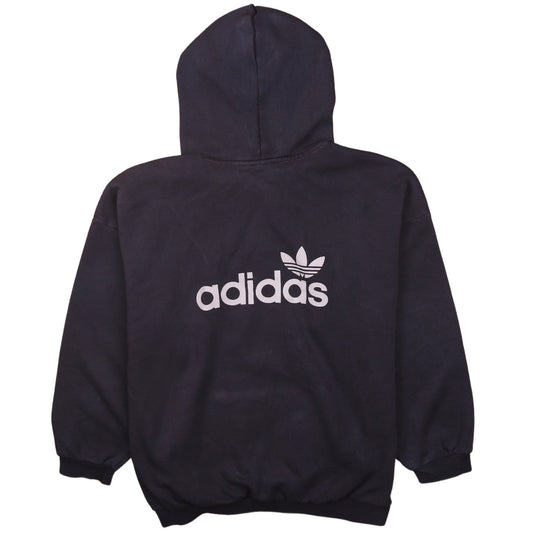Womens UK Size 16 adidas Black Pullover Hoodie