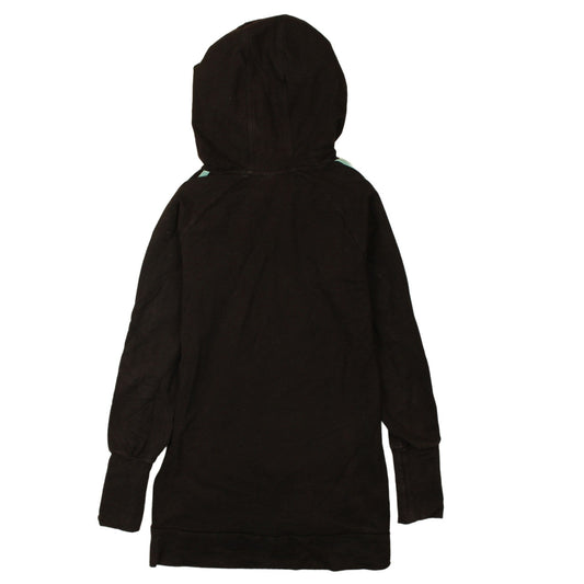 Womens UK Size 10 adidas Black Tunic Hoodie