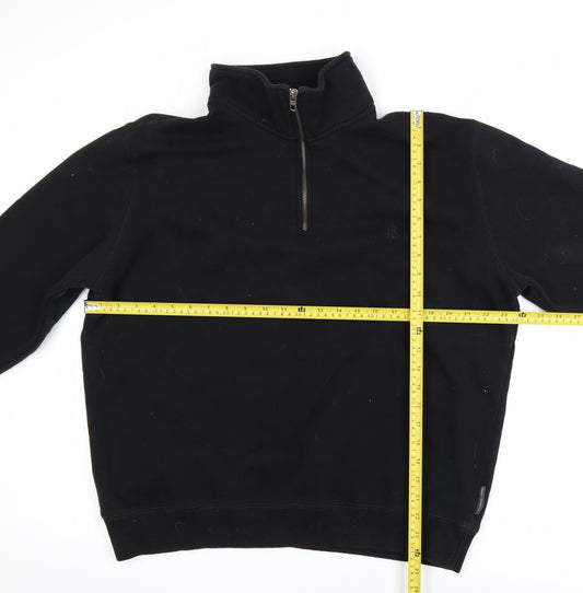 Mens UK Size XL French Connection Black Pullover Sweatshirt
