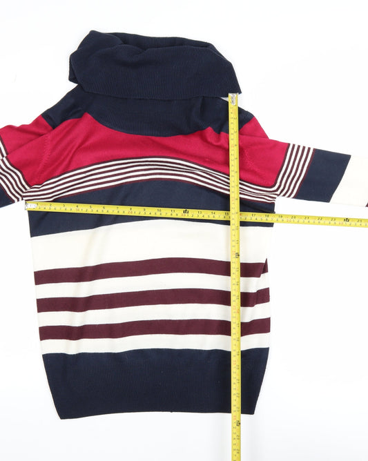 Womens UK Size S Isle Multicoloured Pullover Jumper