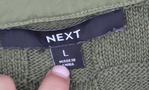 Womens UK Size L NEXT Green Layered Blouse