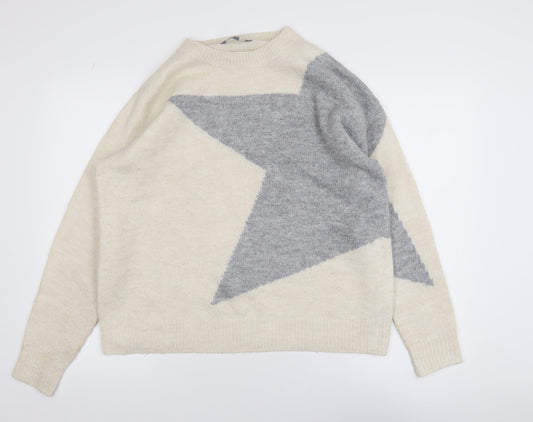 Womens UK Size 14 Principles Ivory Pullover Jumper