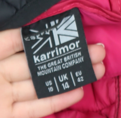 Womens UK Size 14 Karrimor Black Puffer Jacket