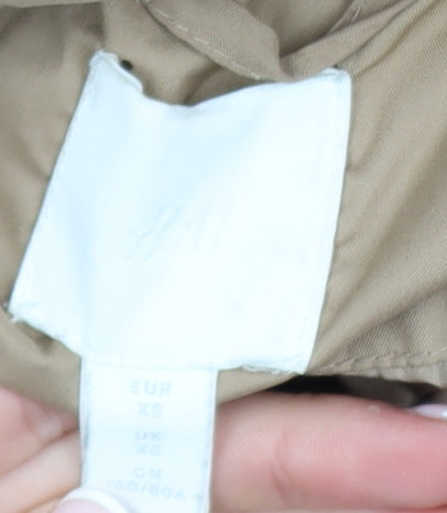 Womens UK Size XS H&M Beige Puffer Jacket