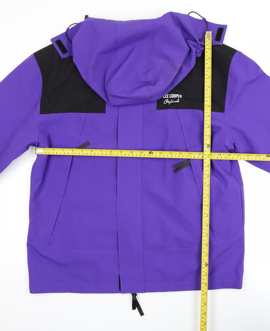 Mens UK Size XL Lee Cooper Purple Parka Coat