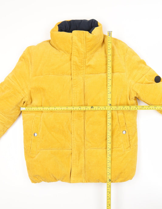 Mens UK Size XS Native Youth Yellow Puffer Jacket