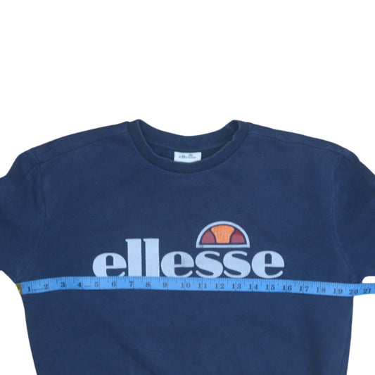 Womens UK Size 8 ellesse Blue Pullover Sweatshirt
