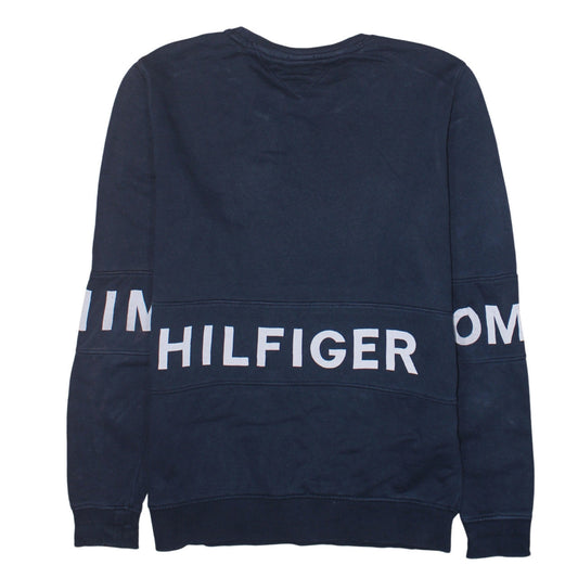 Mens UK Size XL Tommy Hilfiger Blue Pullover Sweatshirt