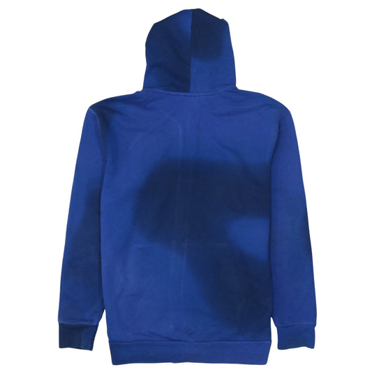 Adidas Boys Blue Full Zip Hoodie 14 Years Cotton Blend Sportswear